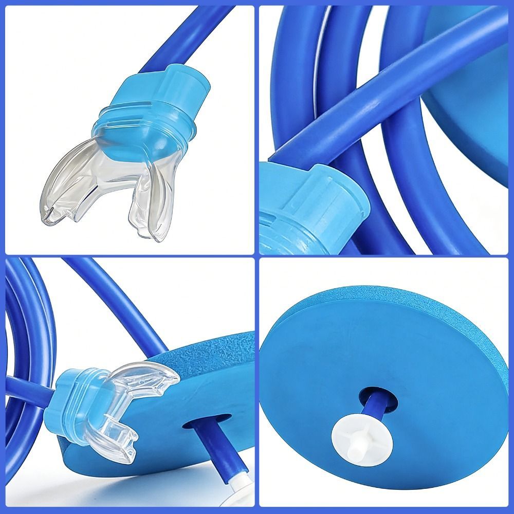 Ống bơi khô OUSXA, ống thở silicon gập, đơn/đôi, chống sặc nhẹ