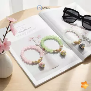 Vòng tay Fortune Cat Luy Charm Boho dành cho nữ Dây co giãn Cặp đôi Tình bạn Trang sức Quà tặng mới