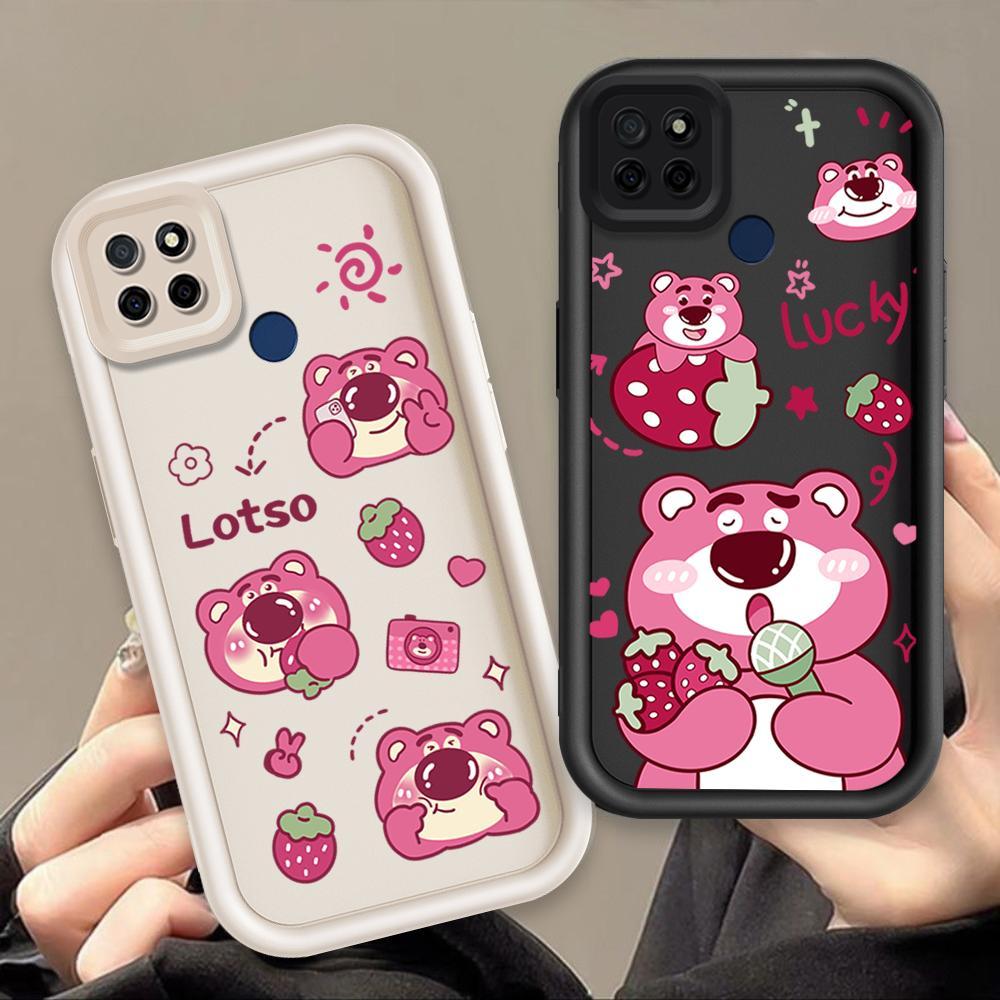 Vỏ Cho Realme C12 C25 C25S C21Y C25Y C15 Narzo 30A Narzo 20 Vỏ Điện Thoại Mềm Silicon Hoạt Hình Câu Chuyện Đồ Chơi TPU Lotso Angel Eye Ốp Lưng Chống Sốc