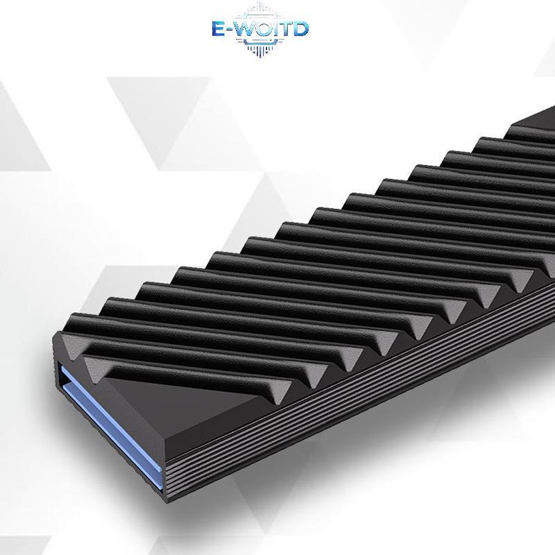 E-WOITD 2280 SSD M2 Tản Nhiệt Nhôm Cho PCIe NVMe Cooler Hiệu Suất Ổn Định Trong Các Ứng Dụng Tải Cao E-WOITD