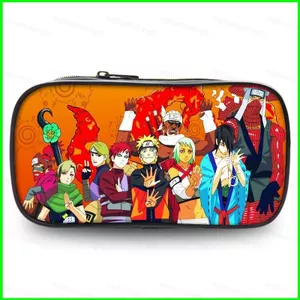 HT3 Naruto Hộp Đựng Sasuke Dung Tích Lớn Chống Thấm Nước Văn Phòng Phẩm Dây Kéo Học Sinh Hoạt Hình Túi Đựng Bút Trẻ Em Trường Cung Cấp