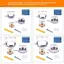 TRTR 4 Dây Đeo Kính Thép Không Gỉ Quảng Cáo Ốc Vít Gương Móng Tay Trang Trí Bao Quảng Cáo Cố Định Vít Phần Cứng VN