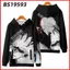 YB1 Jujutsu Kaisen Anime Áo khoác 3D Áo khoác dài tay Cosplay Gojou Satoru Unisex Top Áo Hoodie thời trang Áo khoác ngoài Pl