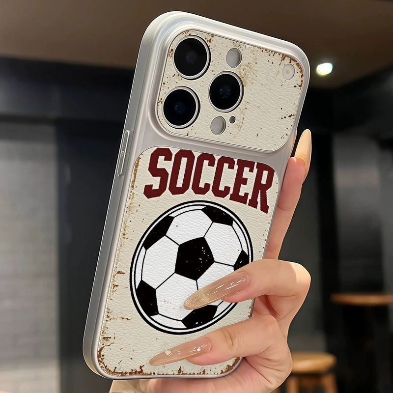 Ốp lưng da mềm cao cấp bảo vệ camera họa tiết bóng đá World Cup 2026 - iPhone 11/12/13/14/15/16/17/Plus/Air/Pro/Max