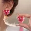 AqToCna 1 Cặp Vintage Nhiều Màu Sắc Lập Thể Cánh Hoa Bông Tai Cho Nữ Bé Gái Du Lịch Sang Trọng Bên Biển Bông Tai Thời Trang Đạo Cụ Ảnh AqToCna