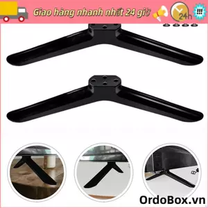 Chân đế TV ORDOBOX, Giá đỡ TV đa năng màu đen, có ốc vít có miếng đệm chống trượt Chân đế phòng khách