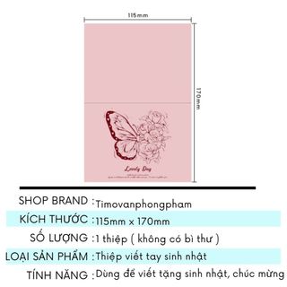 Thiệp Vintage Tối Giản Chúc Mừng Sweet Dreams Love Letter Thank You Thanh Lịch Timo GQ48