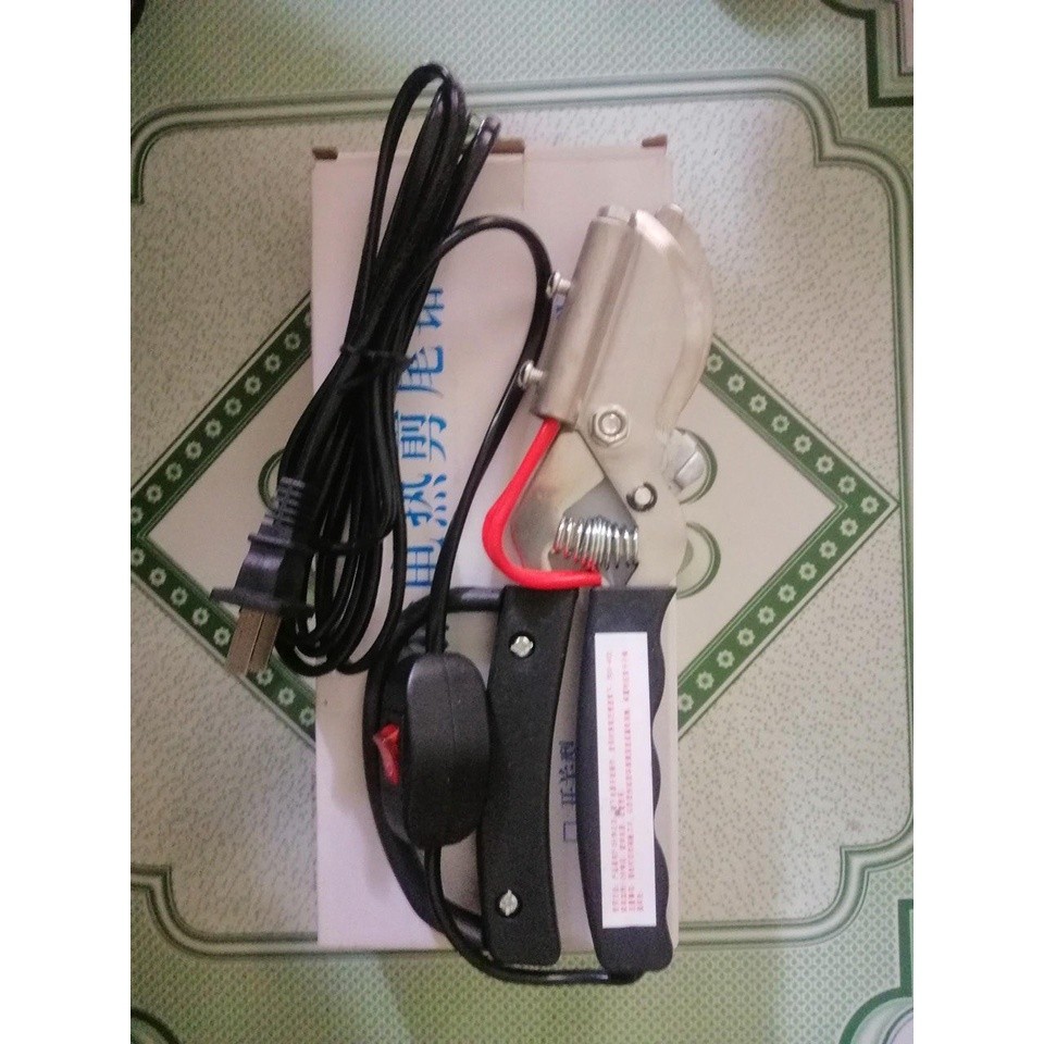Kéo đốt điện cắt đuôi lợn cao cấp kéo bấm răng lợn con thiết bị cắt đuôi cừu Không chảy máu,Trang trại chăn nuôi lợn