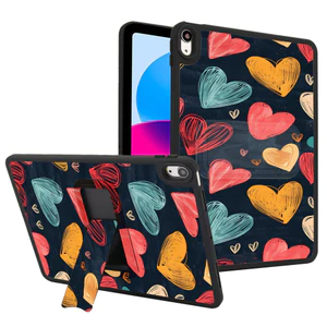 Vỏ Cứng Mờ Đứng Tuya Trái Tim Cho IPad Mini 4 5 6 7 8 9 10 11 12 A16 A19 A17Pro A17 Pro Air 2 3 4 5 6 7 8 10.9 "10.2" Pro11 Pro112.9 Air M2 M3 M4 M5