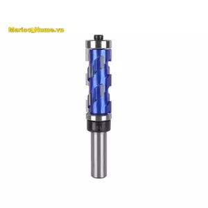 Phay Cắt Shank Flush Trim End Mill Solid Carbide Xoắn Ốc Vòng Bi Đôi CNC Router Bit Cho Gỗ