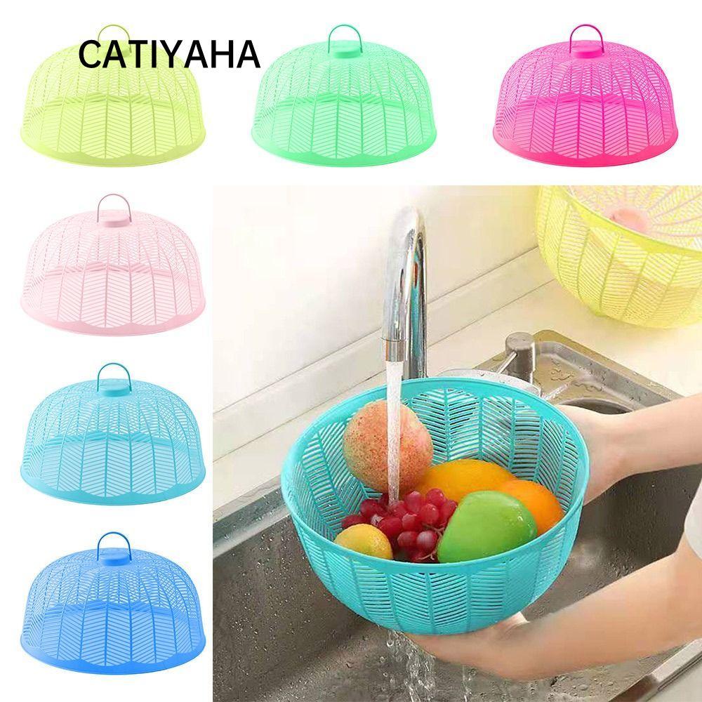Vỏ Thực Phẩm CATIYAHA, Vỏ Rau Nhựa Thoáng Khí, Vòng Di Động Chống Bụi Chống Muỗi Ruồi Lưới Lồng Nhà Bếp