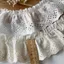 Cao Cấp Nguyên Chất Cotton Thêu Ren Trắng Phụ Kiện Váy Viền Còng Cotton lolita Handmade Vải Chiều Rộng 5.7