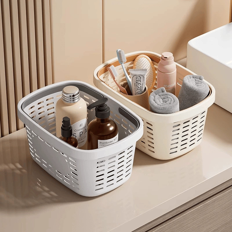 Giỏ Đựng Đồ Nhà Tắm HomeMate Có Quai Xách Hình Cún Dễ Thương, Giỏ Đựng Mỹ Phẩm & Đồ Cá Nhân Đa Năng