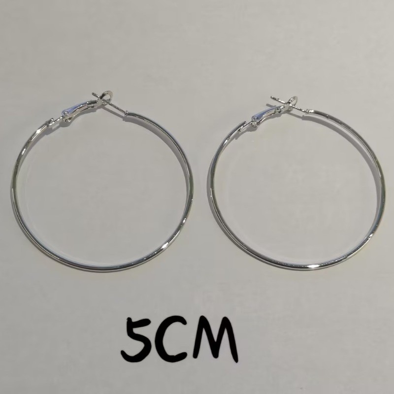 Hàn Quốc Phù Hợp Với Vòng Tròn Trơn Nữ Bông Tai Thời Trang Phong Cách Mới Đơn Giản Bông Tai Tròn