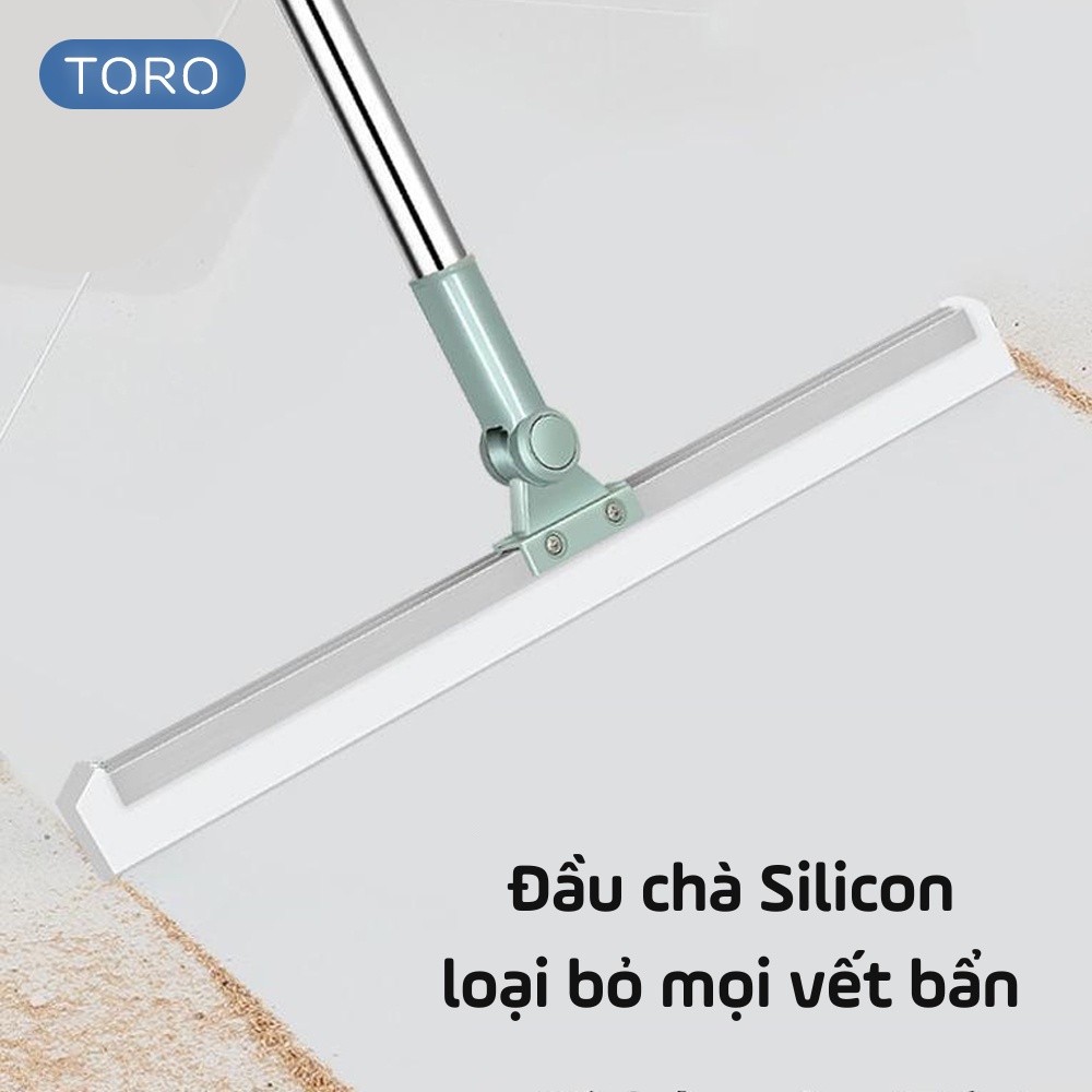 [HÀNG LOẠI 1] Chổi Gạt Nước HomeMate Lau Sàn Nhà Tắm Xoay 360°, Cây Gạt Nước Đa Năng Chống Trượt Kèm Cán Inox