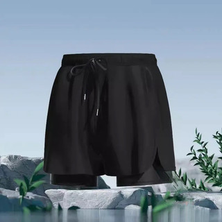 Plus Size 10XL 9XL Nam Lướt Sóng Hai Lớp Đi Biển Lặn Kích Thước Lớn Quần Bơi