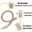 HFSHY Tóc Giả Tổng Hợp Bím Tóc Kẹp Trong Phần Mở Rộng Tóc Dễ Dàng Chăm Sóc Dreadlos Cho Buổi Hòa Nhạc Và Sự Kiện Xã Hội VN