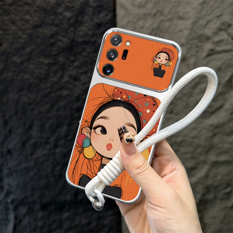PBZZ Ốp Lưng samsung Note 20 ultra Note 20 Vỏ Điện Thoại Lo Âu Vỏ Mềm Silicon Chống Sốc Thiết Kế Mới Thẩm Mỹ Hoạt Hình Dễ Thương Có Dây Buộc Cho Bé Gái TBDTMD1