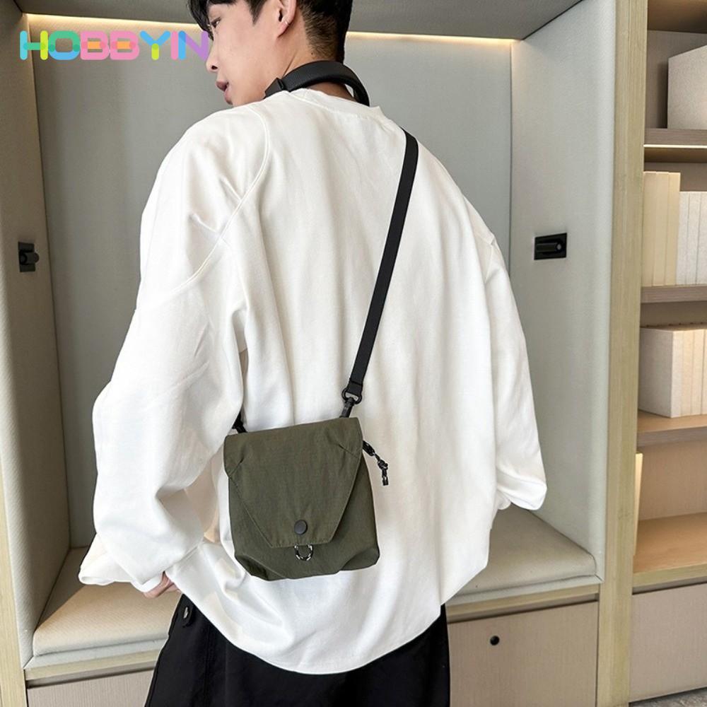 Túi đeo chéo HOBBYIN nhẹ, nhiều ngăn, dây đeo điều chỉnh, phong cách thường ngày, dùng hàng ngày