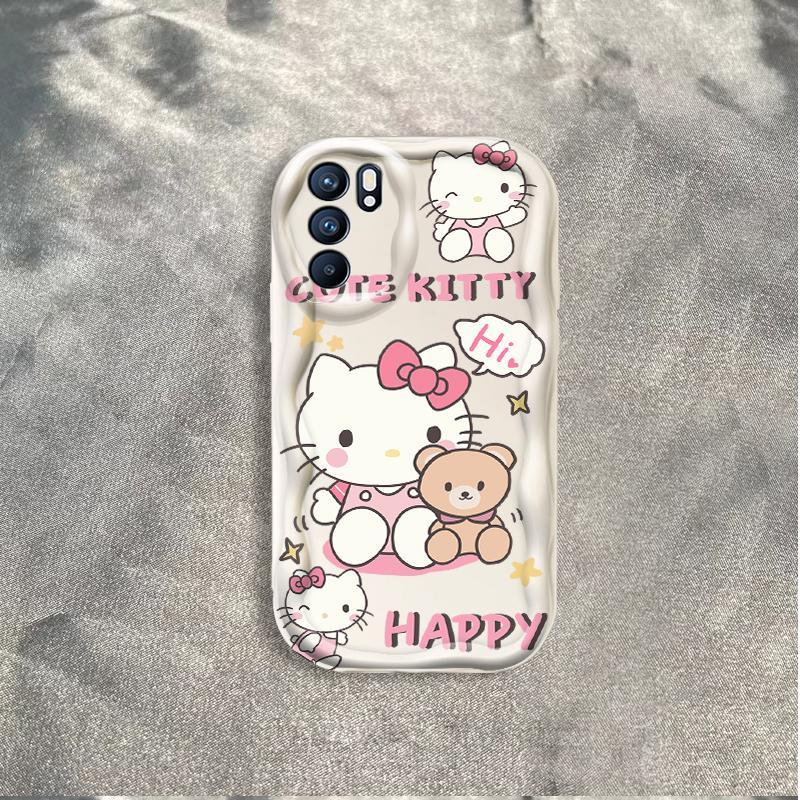Thích hợp cho OPPO A16 A16S A16K 3D Girls Soft TPU Kitty Rilakkuma Ốp điện thoại chống sốc