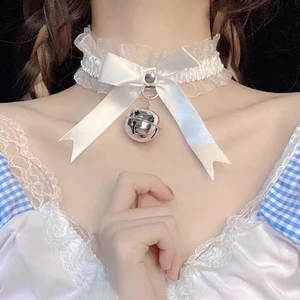 Ren Chuông Nhỏ Cổ Nữ m Cổ Dây Đeo Cổ Vòng Phụ Kiện Gợi Cảm Mèo Hầu Gái Giáng Sinh Vòng Cổ ERXP