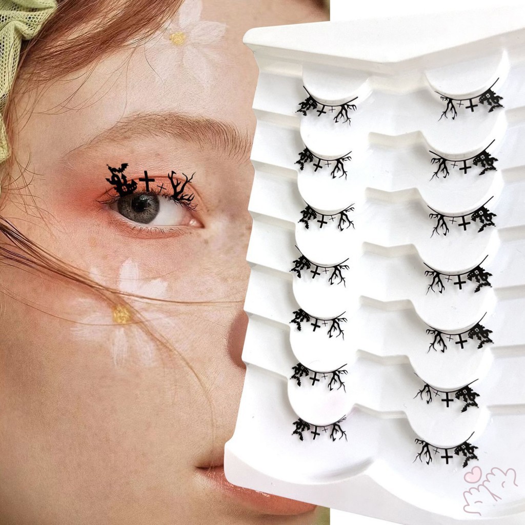 Halloween Wispy Fake Lash - DIY Anime Full Strip Lash cho các bữa tiệc