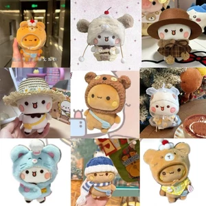 Một Hai Vải Vải 10cm Búp Bê Dễ Thương Sang Trọng Đồ Chơi Búp Bê Móc Khóa Mặt Dây Chuyền Ngoại Vi Cặp Đôi Mặt Dây Chuyền Quà Tặng