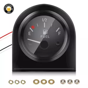 {TB & Bag} Đồng hồ đo mức nhiên liệu 2 "52mm Đồng hồ đo ô tô vành đèn LED trắng 12V.
