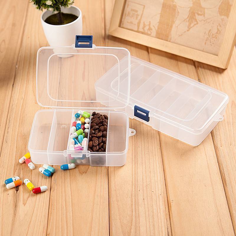 Newsmallbrains Trong Suốt 5 / 6 Lưới Nhựa Di Động Kẹp Tóc Trang Sức Hộp Bảo Quản Phụ Kiện Người Tổ Chức Hộ Gia Đình Du Lịch Tiếp Liệu Có Chống Bụi NSB