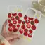 Đầy dâu tây Đối với trường hợp iPhone 14Pro Da đơn giản và tươi mới