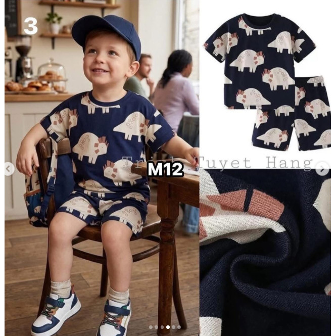BỘ KID MALWEE BÉ TRAI HOẠT HÌNH NHIỀU MẪU