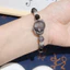 Vòng tay cáo Obsidian bạc tự nhiên dành cho nữ - Cáo chạm khắc 3D - Hạt 8mm - Trang trí bạc - Thủ công - Lý tưởng cho nữ