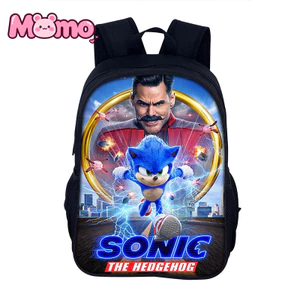 Ba lô đi học ngoại vi Sonic Anime dành cho bé trai và bé gái, túi dung tích lớn