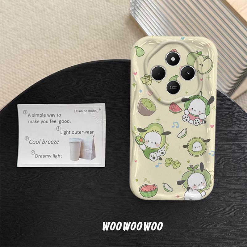 Vỏ Cho Redmi 14C POCO C75 Phim Hoạt Hình Kem Sanrio Cặp Đôi Mềm TPU 3D Sóng Silicon Vỏ Điện Thoại
