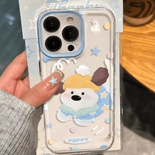 Dành Cho IPhone 17 16 15 14 13 12 11Pro Max XSMax 6 7 8 Plus Phim hoạt hình chạy chó không gian điện thoại trường hợp
