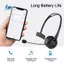 -T490 BT V5.3 Tai nghe có Mic Tai nghe HiFi không dây gắn trên đầu Tai nghe gọi rảnh tay cho Call Center B