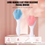 【Roshy】cọ cán dài làm sạch lỗ chân lông cọ massage rửa mặt Cọ rửa mặt silicon hình móng mèo