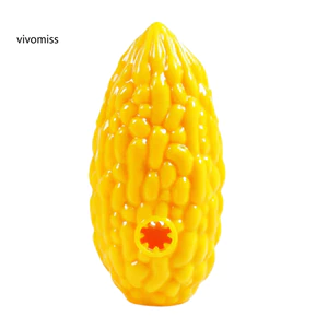 Đồ chơi xếp hình thú cưng tương tác cho chó – Đồ chơi nhai chống cắn Phân phối thức ăn hình quả dưa đắng Đồ chơi làm sạch răng có thể giặt được để huấn luyện và chơi đồ chơi thú cưng