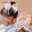 AqToCna Thời Trang Công Chúa Nơ Kẹp Tóc Barrettes Phụ Kiện Tóc Trẻ Em Dễ Thương Ngọt Ngào Bé Gái Mũ Đội Đầu Tóc AqToCna