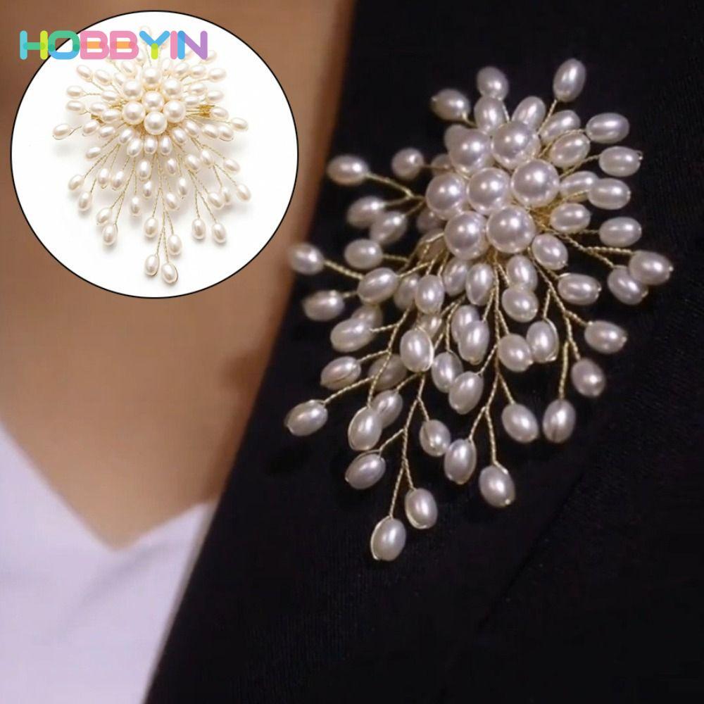 Trâm cài ngọc trai giả HOBBYIN - phụ kiện sang trọng, phù hợp cho các sự kiện và bữa tiệc