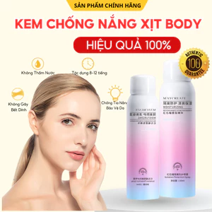 Kem Chống Nắng Xịt BODY Trắng Da MAYCREATE, Xịt Dưỡng Thể Tránh Tia UV Cực Tím 150ml