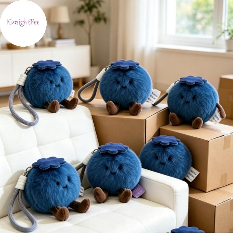 K2nightFee Blueberry Doll Sang Trọng Móc Khóa Túi Quyến Rũ Cho Bé Gái Mô Phỏng Dễ Thương Đồ Chơi Nhồi Bông Có Khuôn Mặt Vô Tội Cho Bapa Phụ Kiện Trang Trí VN