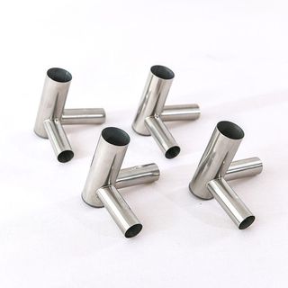 Đầu nối 3 chiều bằng thép không gỉ | Khung lưới chống muỗi dày khớp cho phần cứng rèm giường ký túc xá 1XRY