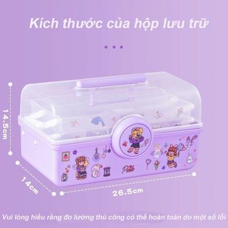 DIY Craft Goo Kit 3D Dán Tóc Kẹp Hạt Hộp Bảo Quản Trẻ Em Handmade Bộ Quà Tặng