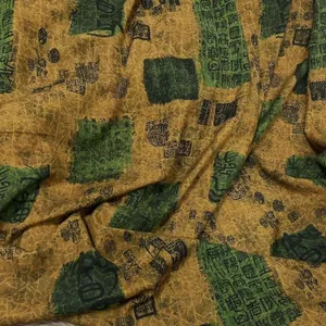 Mùa Hè Cao Cấp Khắc Mulberry Cotton Lụa Nhân Tạo Cotton Khắc Dấu Khắc Oracle Xương Đầm Dịch Vụ Nhà Vải 4.