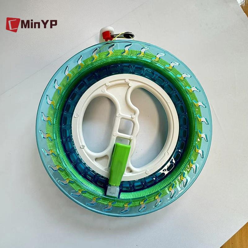 CMinYP 1 Cái 200 / 300 / 400M Diều Cuộn Bánh Xe Lửa Dây Tay Cầm Bay Dây Dụng Cụ Dây Ngoài Trời Tròn Màu Xanh Dương Cho Fying Diều Glory