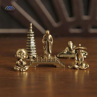 ELBBKG Đồng Câu Cá Ông Già Tượng Nhỏ Để Bàn Đồ Trang Trí Retro Ngư Dân Mini Các Bức Tượng Nhỏ Mô Hình Trang Trí Nhà Cửa Thủ Công Phụ Kiện Mới