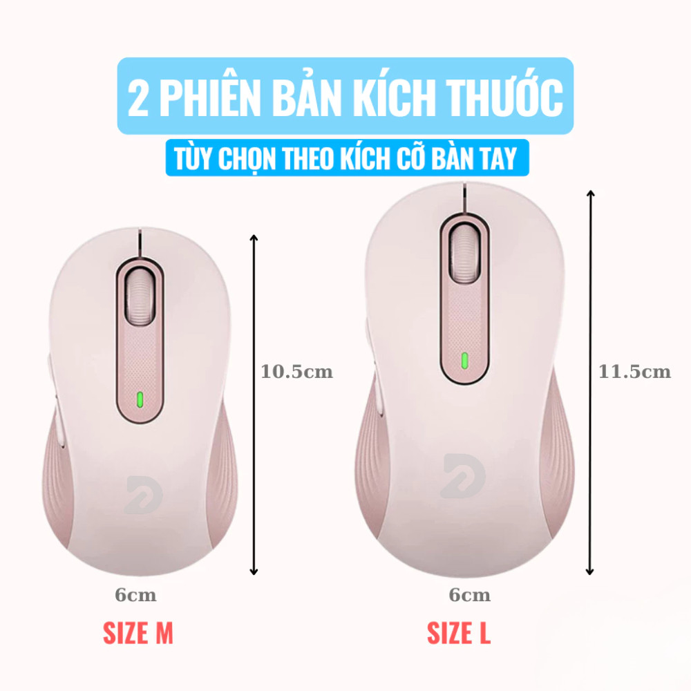 Chuột Bluetooth Không Dây M650 M650L Nhấp Êm Silent DPI Nhạy Wireless USB Nhỏ Gọn Dùng Văn Phòng