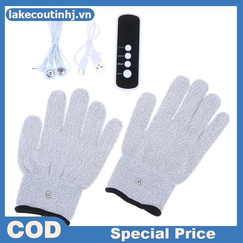 Lu EMS TENS Găng Tay Dẫn Điện Kích Thích Điện Tay Điện Trị Liệu Có Thể Tái Sử Dụng Găng Tay tinhj