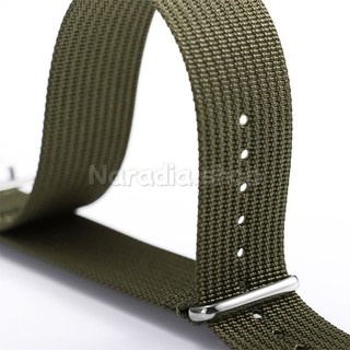 18 / 20 / 22mm Quân Sự Nylon Dây Đeo Đồng Hồ Thể Thao Một Vòng Vải Dây Đeo Đồng Hồ Nam Nữ Vòng Tay Thay Thế
